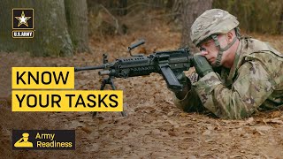 Know Your Tasks M249 Machine Gun [upl. by Knowland724]