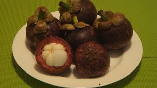 Mangosteen How to Eat Mangosteen Fruit [upl. by Akirdnuhs851]