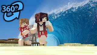 TSUNAMI 360° Video  Minecraft VR [upl. by Libenson]