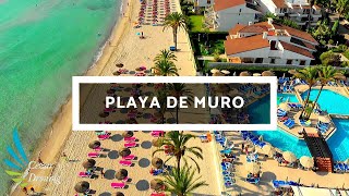 Playa de Muro  Hotel Condesa de la Bahia  Mallorca  Spain  4k Drone [upl. by Elleimac296]