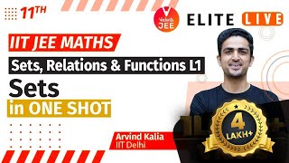 Sets Relations amp Functions Class 11  Lecture 1  JEE Main  JEE Advanced Arvind Kalia Sir Vedantu [upl. by Vaules]