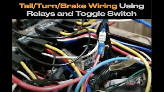 Wiring up the Tail  Turn amp Brake lights from Scratch [upl. by Ruhnke]