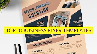 Top 10 Business Flyer Templates [upl. by Santiago]