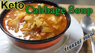 Keto Cabbage Soup Easy Freezer Meals [upl. by Esereht]