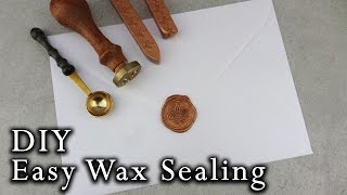 How to wax seal envelopes  DIY Wedding Invitations [upl. by Znieh958]