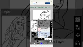 Ibis paint tutorial  How to make transparent coloring page without tracing or filters [upl. by Nifares]