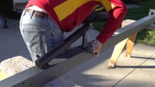 Goaliath Basketball Hoop Install  Part 2  The Hoop [upl. by Alyakem]