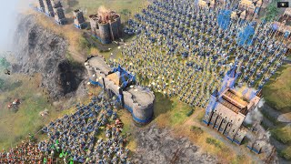 Age of Empires 4  MASSIVE HILL DEFENSE [upl. by Fortna56]