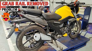 Finally TVS Raider 125 Fist Look After Removing Grab Rail  Problem After Removing Grab Rail [upl. by Damales]