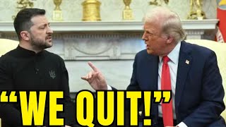 Trumps 600 STAFF QUIT Over Zelensky DISASTER MEETING [upl. by Arbed984]