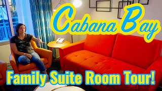 Cabana Bay Room Tour  Family Suite Exterior Entry  Universal Orlando Resort [upl. by Ifok833]