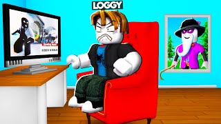 SCARY LARRY BREAK IN LOGGYS HOUSE  ROBLOX [upl. by Enomis106]