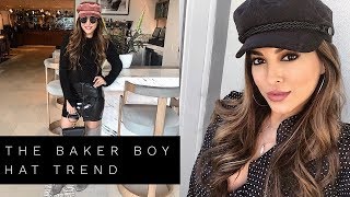 THE BAKER BOY HAT TREND  Lina Noory [upl. by Eatnuhs]