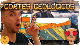 🌍 Interpretación de CORTES GEOLÓGICOS 🤠⚒ Pasos y Reconstrucción de la Historia Geológica 💥 [upl. by Neyr96]