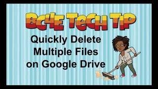 How to Quickly Delete Multiple Files on Google Drive [upl. by Bronk]