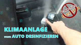 Auto Klimaanlage desinfizieren muffiger Geruch Lüftung [upl. by Atsylac]