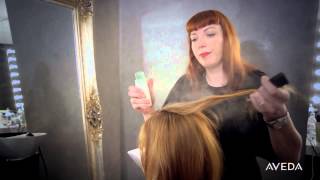 Aveda HowTo  Shampure Dry Shampoo Application [upl. by Nayk]