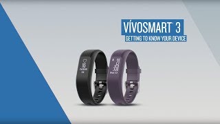 vívosmart 3 Getting to Know Your Device [upl. by Arata]