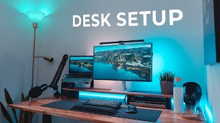 The MODERN Home Office Setup – DIY Transformation  Desk Tour [upl. by Ettesus311]