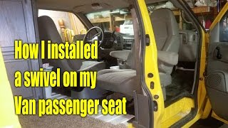 Van Seat Swivel install [upl. by Natala]