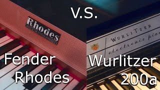 Which sounds the best Fender Rhodes Vs Wurlitzer [upl. by Ceevah]