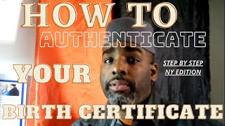 Authenticate Your Birth certificate  followup [upl. by Edualc]