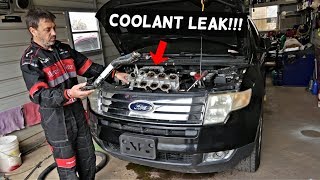 FORD EDGE MOST COMMON COOLANT LEAK LEAKS [upl. by Dinnage]