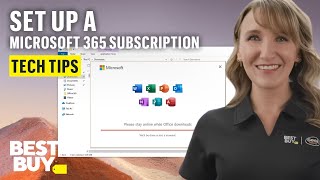 Setting Up a Microsoft 365 Subscription  Tech Tips from Best Buy [upl. by Gent]