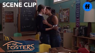 The Fosters  Season 5 Episode 12 Ximena And Callie Kiss  Freeform [upl. by Siblee]