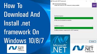 ✅ How To Download And Install NET Framework On Windows 1087 2020 [upl. by Arva]