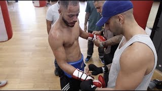 INTENSE SPARRING BETWEEN 2 PRO BOXERS Tengoose Boxing [upl. by Yniattirb]