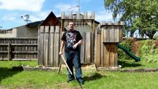 How to spin  twirl  flourish a sword [upl. by Tabatha]