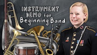 Instrument Demonstration for Beginning Band [upl. by Akiemat]