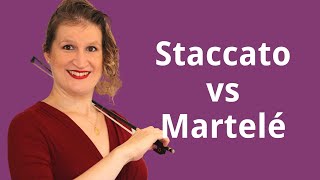 Staccato vs Martelé Violin Bow Technique [upl. by Sundberg]