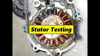 Testing the Stator on a motorcycle [upl. by Derej298]