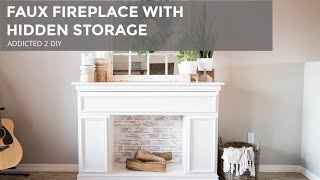 Faux Fireplace With Storage [upl. by Nuncia]