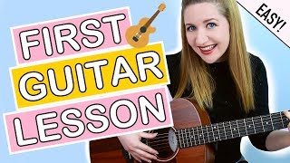 How To Play Guitar  EASY First Guitar Lesson For Beginners [upl. by Hennessy]