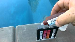 Testing Chlorine Level on Swimming Pool [upl. by Macri749]