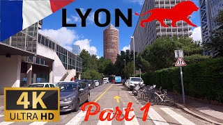 DRIVING LYON FRANCE Part I AUVERGNERHÔNEALPES I 4K 60fps [upl. by Jemmy]