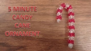 Easy DIY Candy Cane Ornament [upl. by Aikat]