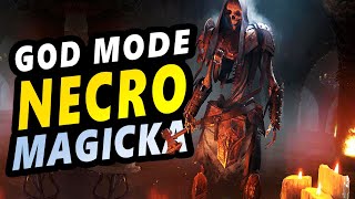 ESO  SOLO MAGICKA NECROMANCER  God Mode  Easiest OP Magicka Necro Build [upl. by Ahserak]