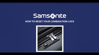 Samsonite Lock Instructions [upl. by Even]