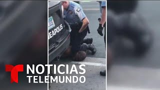 Hombre afroamericano muere tras violento arresto en Minneapolis  Noticias Telemundo [upl. by Enillebyam136]