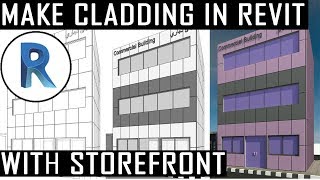 Revit Architecture  How To Make Cladding In Revit Updated Video [upl. by Mateya]