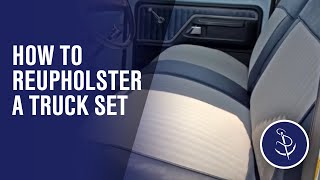 How to Reupholster a Truck Seat [upl. by Egni]