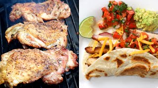 How to Grill Chicken Fajitas Easy Mexican Style Recipe [upl. by Airemaj]