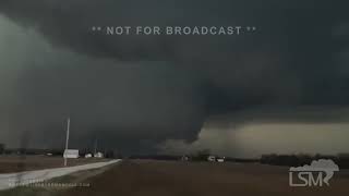 03142024 Wapakoneta OH  Large Strong Tornado [upl. by Lishe]