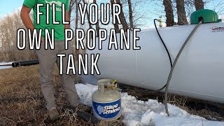 HOW TO FILL YOUR OWN PROPANE TANKS AT HOME [upl. by Vaish]