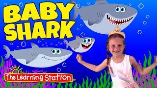 Baby Shark Original Dance Song ♫ Starring Paige ♫ Kids Songs by The Learning Station [upl. by Owena]