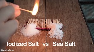 Iodized Salt vs Sea Salt  Part 2 Most Amazing Video [upl. by Milks]